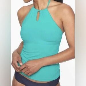 ATHLETA KEYHOLE TANKINI HALTER TOP